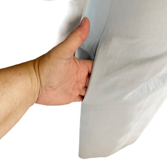 Raey Wide Sleeve Midi Sheath Dress 10 Blue - Picture 4 of 10